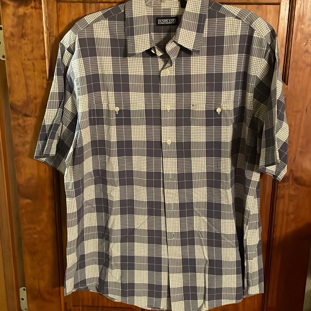 Lands End Button down short sleeve